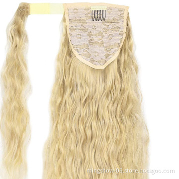 High heat drawstring synthetic hair ponytails synthetic hair ponytail extensions